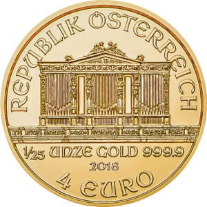 Gold Philharmoniker 1/25 oz - 2023, 1,24g