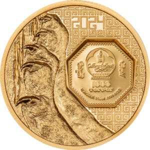 Gold Goldmünze Goldcoin pecunia Cottbus Guben Anlage Wertstabil Snow Leopard Schneeleopard